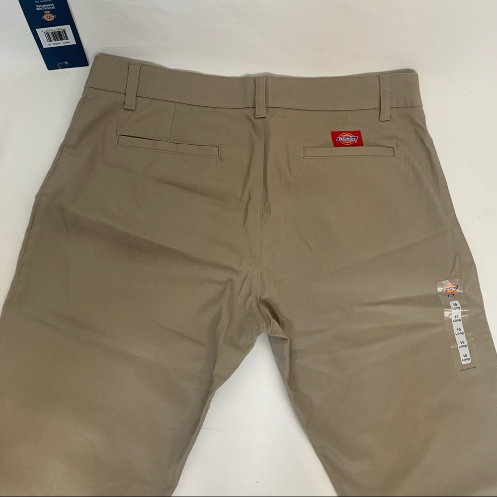 NWT Dickies Khaki Bootcut pants Juniors 15 Xl